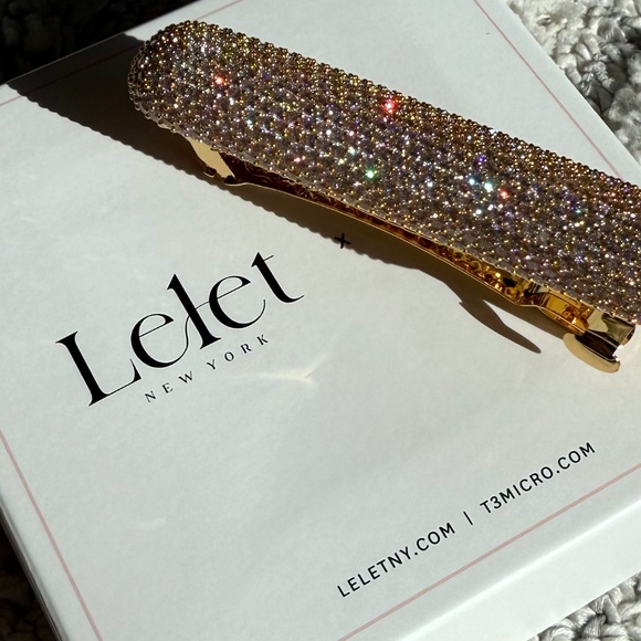 T3 & LELET NY CRYSTAL PAVE BAR BARRETTE - NEW & UNTOUCHED - Picture 6 of 6